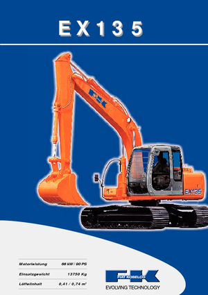 क्रॉलर एक्सकेवेटर Fiat Kobelco EX 135 T