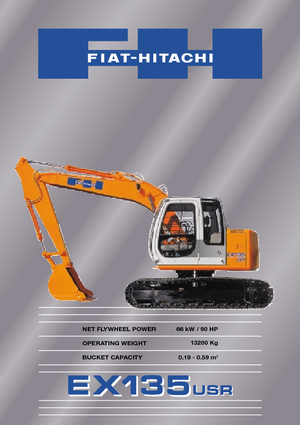 क्रॉलर एक्सकेवेटर Fiat-Hitachi EX 135 USR