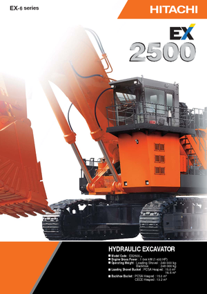 क्रॉलर एक्सकेवेटर Hitachi EX 2500-6