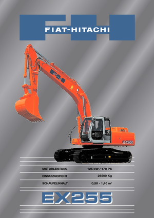 क्रॉलर एक्सकेवेटर Fiat-Hitachi EX 255