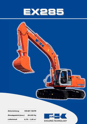 क्रॉलर एक्सकेवेटर Fiat Kobelco EX 285 M