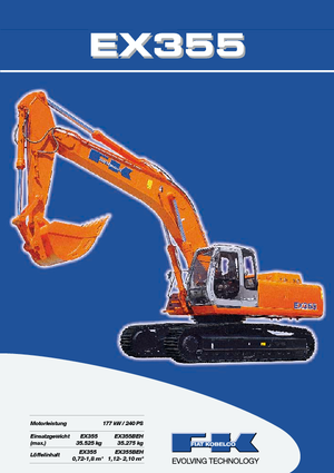 क्रॉलर एक्सकेवेटर Fiat Kobelco EX 355 BEH