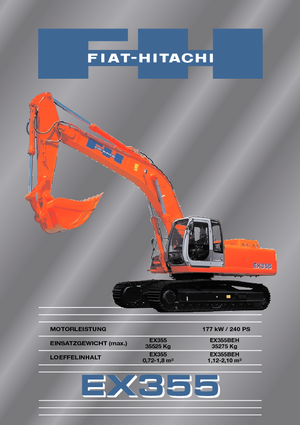 क्रॉलर एक्सकेवेटर Fiat-Hitachi EX 355
