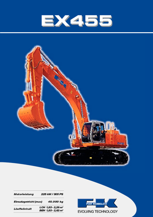क्रॉलर एक्सकेवेटर Fiat Kobelco EX 455 LCH