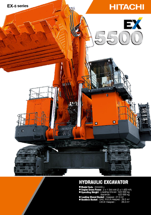 क्रॉलर एक्सकेवेटर Hitachi EX 5500-5