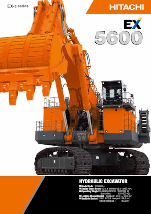 क्रॉलर एक्सकेवेटर Hitachi EX 5600-6