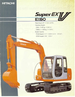 क्रॉलर एक्सकेवेटर Hitachi EX 60