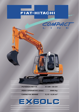 क्रॉलर एक्सकेवेटर Fiat-Hitachi EX 60 LC 5