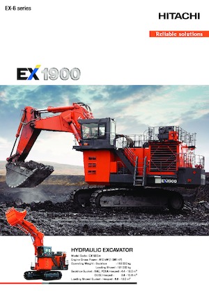 क्रॉलर एक्सकेवेटर Hitachi EX1900-6