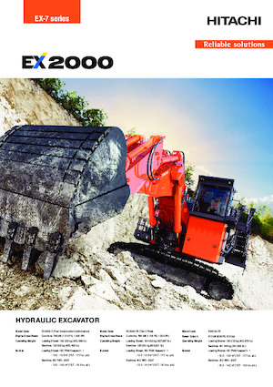 क्रॉलर एक्सकेवेटर Hitachi EX2000-7