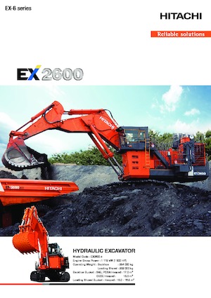क्रॉलर एक्सकेवेटर Hitachi EX2600-6