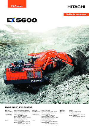 क्रॉलर एक्सकेवेटर Hitachi EX5600-7