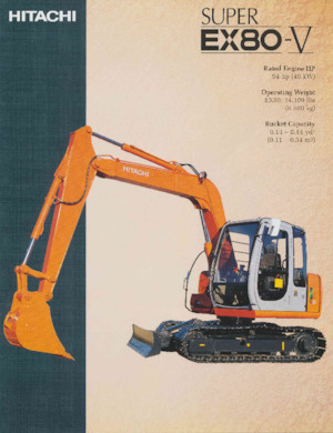 क्रॉलर एक्सकेवेटर Hitachi EX80