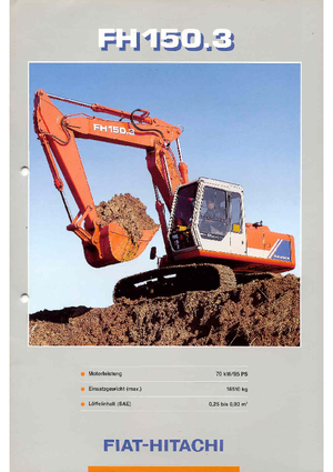 क्रॉलर एक्सकेवेटर Fiat-Hitachi FH 150.3 LCT