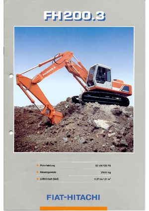 क्रॉलर एक्सकेवेटर Fiat-Hitachi FH 200.3 LCM