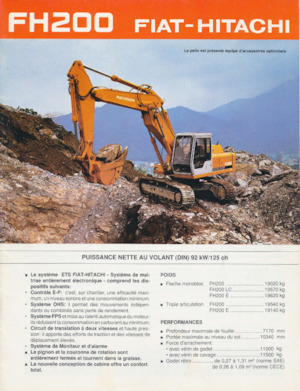 क्रॉलर एक्सकेवेटर Fiat-Hitachi FH 200 LCM