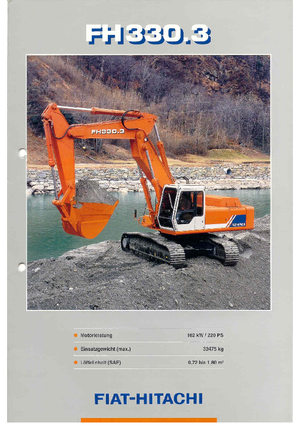 क्रॉलर एक्सकेवेटर Fiat-Hitachi FH 330.3 ELT