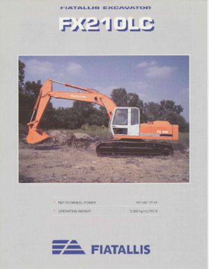 क्रॉलर एक्सकेवेटर Fiatallis FX210LC