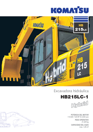 क्रॉलर एक्सकेवेटर Komatsu HB215LC-1