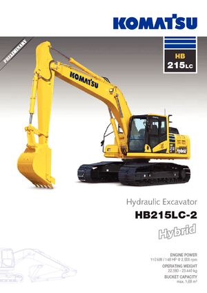 क्रॉलर एक्सकेवेटर Komatsu HB215LC-2
