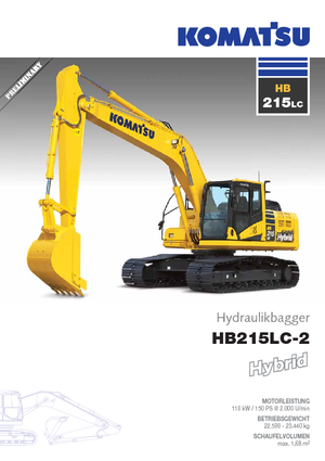 क्रॉलर एक्सकेवेटर Komatsu HB215LC-2