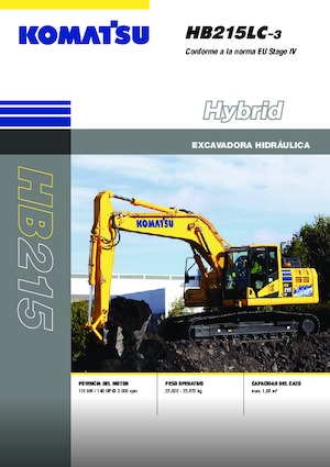 क्रॉलर एक्सकेवेटर Komatsu HB215LC-3
