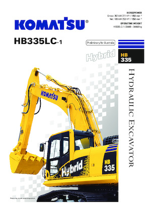 क्रॉलर एक्सकेवेटर Komatsu HB335LC-1