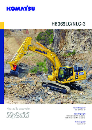 क्रॉलर एक्सकेवेटर Komatsu HB365LC-3E0
