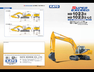 क्रॉलर एक्सकेवेटर Kato HD1023III