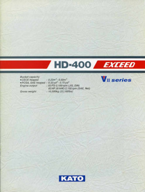 क्रॉलर एक्सकेवेटर Kato HD400VIIMC EXCEED