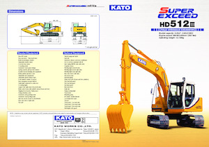 क्रॉलर एक्सकेवेटर Kato HD512III