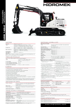 क्रॉलर एक्सकेवेटर Hidromek HMK 140 LC