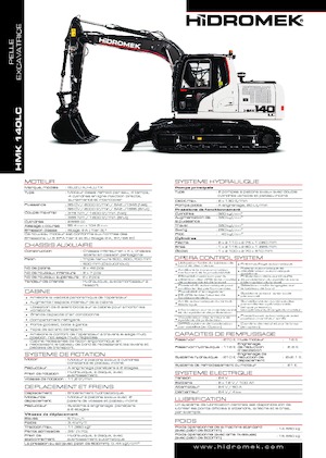क्रॉलर एक्सकेवेटर Hidromek HMK 140 LC