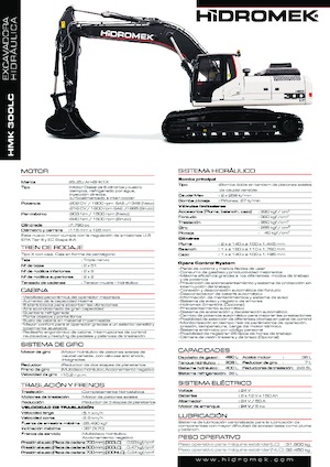 क्रॉलर एक्सकेवेटर Hidromek HMK 300 LC PLUS