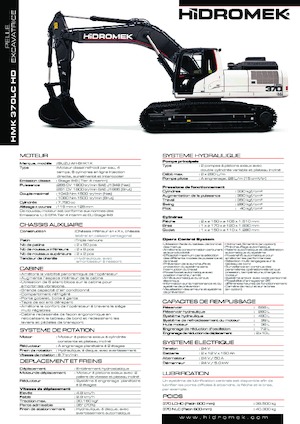 क्रॉलर एक्सकेवेटर Hidromek HMK 370 LC-HD