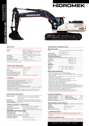 क्रॉलर एक्सकेवेटर Hidromek HMK 370 LC-HD