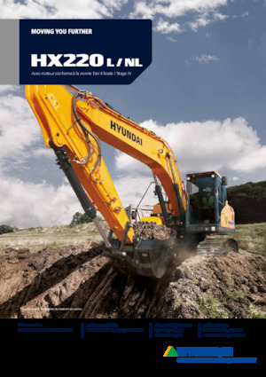 क्रॉलर एक्सकेवेटर Hyundai HX220NL