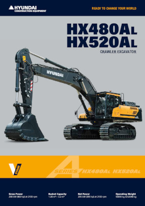 क्रॉलर एक्सकेवेटर Hyundai HX480AL