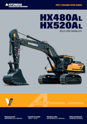 क्रॉलर एक्सकेवेटर Hyundai HX480AL