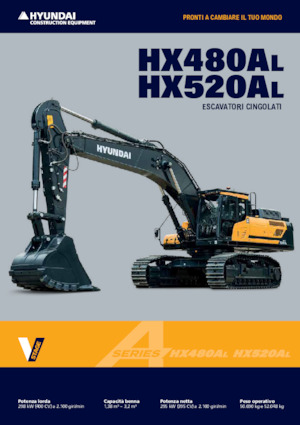क्रॉलर एक्सकेवेटर Hyundai HX480AL