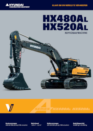 क्रॉलर एक्सकेवेटर Hyundai HX480AL