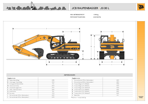 क्रॉलर एक्सकेवेटर JCB JS 130 L