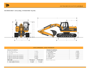 क्रॉलर एक्सकेवेटर JCB JS 145 LC