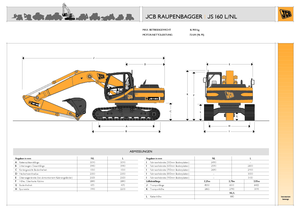 क्रॉलर एक्सकेवेटर JCB JS 160 L