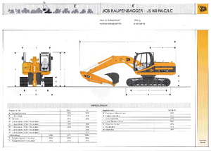 क्रॉलर एक्सकेवेटर JCB JS 160 LC