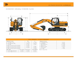क्रॉलर एक्सकेवेटर JCB JS 190 NLC