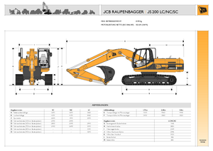 क्रॉलर एक्सकेवेटर JCB JS 200 L