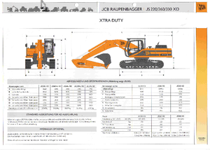 क्रॉलर एक्सकेवेटर JCB JS 260 NL