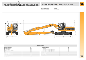 क्रॉलर एक्सकेवेटर JCB JS 220 LR