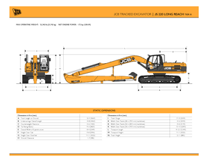 क्रॉलर एक्सकेवेटर JCB JS 220 LR
